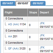 Flight Search Interface