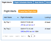 Flight Availability Alerts Interface