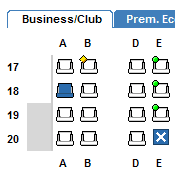 Airline Seat Maps Interface